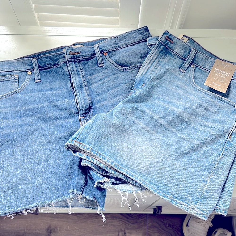 2 Madewell size 32 Jean short bundle